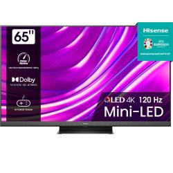 65" Телевизор Hisense 65U8HQ (4K Ultra HD 3840x2160, Smart TV) темно-серый