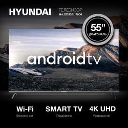 Hyundai H-LED55BU7006 Android TV Frameless black 4K Ultra HD .