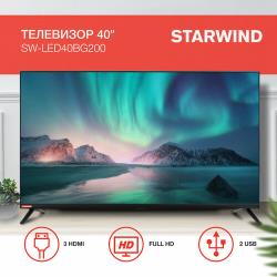 40" Телевизор StarWind SW-LED40BG200, FULL HD, черный