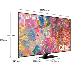 55" Телевизор Samsung QE55Q80BAU 2022 QLED, HDR, LED, Quantum Dot, черненое серебро