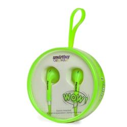 Проводные наушники SmartBuy WOW, зеленый