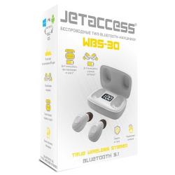 Наушники беспроводные Jet.a TWS WBS-30 черные (Bluetooth 5.1, упр. кнопкой, 300 mAh)