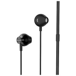 Наушники Philips TAUE100 RU, mini jack 3.5 mm, чёрный