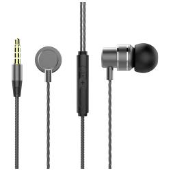 Наушники Lenovo HF118, mini jack 3.5 mm, grey