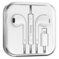 Наушники M80, Lightning Original series earphones, HOCO, с микрофоном, белые