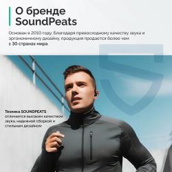 Наушники беспроводные, SoundPeats Wings2 TWS, Bluetooth 5.3, черные