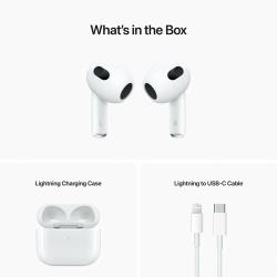 Беспроводные наушники Apple AirPods 3 Lightning Charging Case, белый