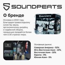 Наушники беспроводные, SoundPeats Clear, белые, Bluetooth 5,3