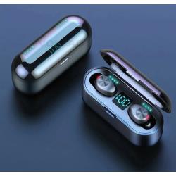 Наушники беспроводные  /  наушники сенсорные с powerbank  /  наушники F9 вакуумные