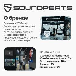 Наушники беспроводные, SoundPeats Capsule3 Pro, черные