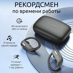Наушники беспроводные для телефона спортивные с микрофоном для андроид, айфон / Блютуз гарнитура TWS Pro T17