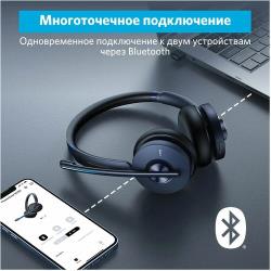 Гарнитура с микрофоном Anker Powerconf H700, черно-синяя