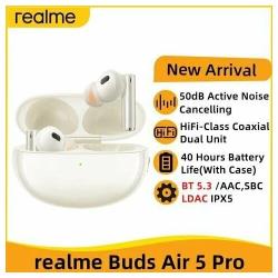 Беспроводные наушники Realme Buds Air 5 Pro Global, белый