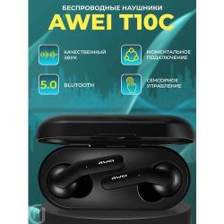 AWEI наушники беспроводные T10C, черные