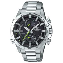 Наручные часы CASIO мужские Edifice EQB-900D-1A кварцевые, будильник, настройка времени с помощью приложения, хронограф, тахиметр, секундомер, таймер обратного отсчета, водонепроницаемые, индикатор запаса хода, подсветка стрелок