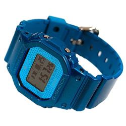 Наручные часы CASIO G-Shock GB-5600B-2E кварцевые, уведомление о сообщениях, будильник, вибросигнал, настройка времени с помощью приложения, уведомление о входящем звонке, хронограф, секундомер, таймер обратного отсчета, водонепроницаемые, противоударные, индикатор запаса хода, подсветка дисплея