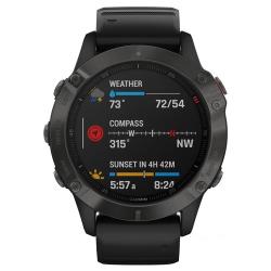 Умные часы Garmin Fenix 6 Sapphire, серебристый