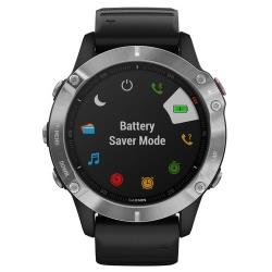 Умные часы Garmin Fenix 6 GPS, серебристый / черный