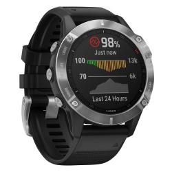 Умные часы Garmin Fenix 6 GPS, серебристый / черный