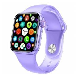 Умные смарт часы Smart Watch X22 PRO (iOS, Android) с Full-touch экраном, быстрой беспроводной зарядкой, пульсоксиметром, шагомером, тонометром, приемом-ответом звонков, личным тренером (фиолетовый)