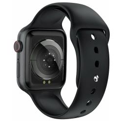 Умные смарт часы HW22 Smart Watches PRO6 (IOS / Android) с Full touch экраном , приемом-ответом звонков , тонометром, пульсоксиметром, электрокардиографом, шагомером, личным тренером, 44 мм. (Черный)