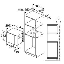 Микроволновая печь встраиваемая Bosch BFL524MS0