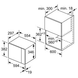 Микроволновая печь встраиваемая Bosch BFL524MS0