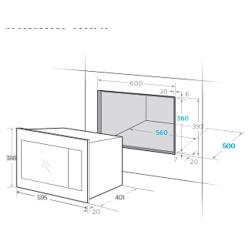 Микроволновая печь встраиваемая Midea TG925B8D-BL