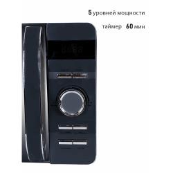 Микроволновая печь Pioneer MW230D 20 л с LED-дисплеем и цифровым управлением, 8 автоматических программ, 5 уровней мощности, таймер, 700 Вт