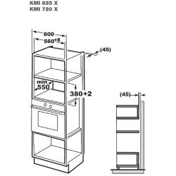 Встраиваемая микроволновая печь Korting KMI 825 XN