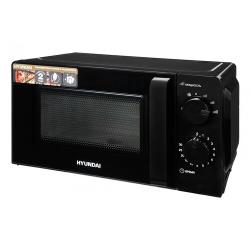 Микроволновая печь (СВЧ) Hyundai HYM-M2039 черный, мощность 700Вт, объем 20л, механическое управление 101