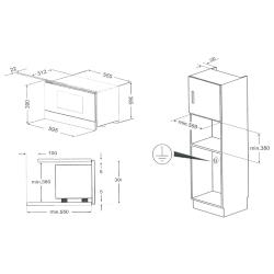 Встраиваемая микроволновая печь СВЧ Kuppersberg HMW 393 B