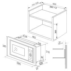 Микроволновая печь Hansa AMM20BEIH (Цвет: Inox)