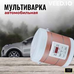 Мультиварка пароварка на 1,3л. в авто / дом универсальная 12-24-220в