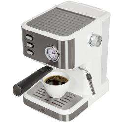 Кофеварка рожковая JVC со съемным резервуаром 1,5 л, двойным фильтром, подогревом чашек, 1050 Вт