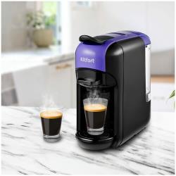 Кофемашина Kitfort КТ-7105-1 черно-фиолетовая