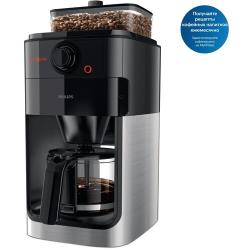 Кофеварка капельная Philips HD7767 Grind &amp; Brew, черный / металлик
