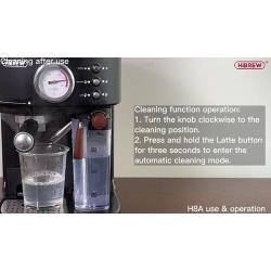 HiBREW H8A Автоматическая кофемашина для приготовления эспрессо, Кофейник в подарок