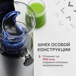 Соковыжималка электрическая шнековая Atvel PowerTwist J7 Black 75603 чёрный