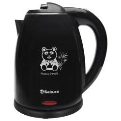 Чайник электрический Sakura 1,8л с подсветкой, дисковый, металличес...
