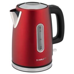 Чайник электрический Scarlett SC-EK21S83 2200 Вт красный 1.7 л металл