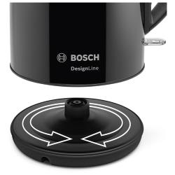 Чайник электрический Bosch TWK3P423 1.7л. 2400Вт черный (корпус: нержавеющая сталь)