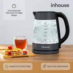 Чайник электрический 1726, inhouse 2200 Вт, 1,7 л.