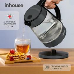 Чайник электрический 1726, inhouse 2200 Вт, 1,7 л.