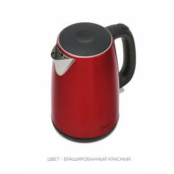 Чайник электрический Midea MK-8022, 2200 Вт, 1,7 л, Strix, красный, нержавеющая сталь