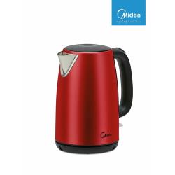 Чайник электрический Midea MK-8022, 2200 Вт, 1,7 л, Strix, красный, нержавеющая сталь