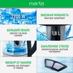 Чайник MARTA MT-4607 черный