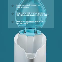 Чайник электрический Boulle BL-176 автоотключение 1,7л бело-голубой