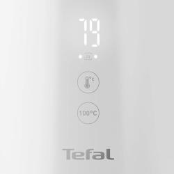 Чайник электрический Tefal Sense KO693110 1.5 л, 5 режимов, поддержание температуры, дисплей, автоотключение, 1800 Вт, белый