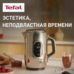 Чайник электрический Tefal Majestuo KI883D10, объем 1.5 л, мощность 2400 Вт, автоотключение, 9 температурных режимов